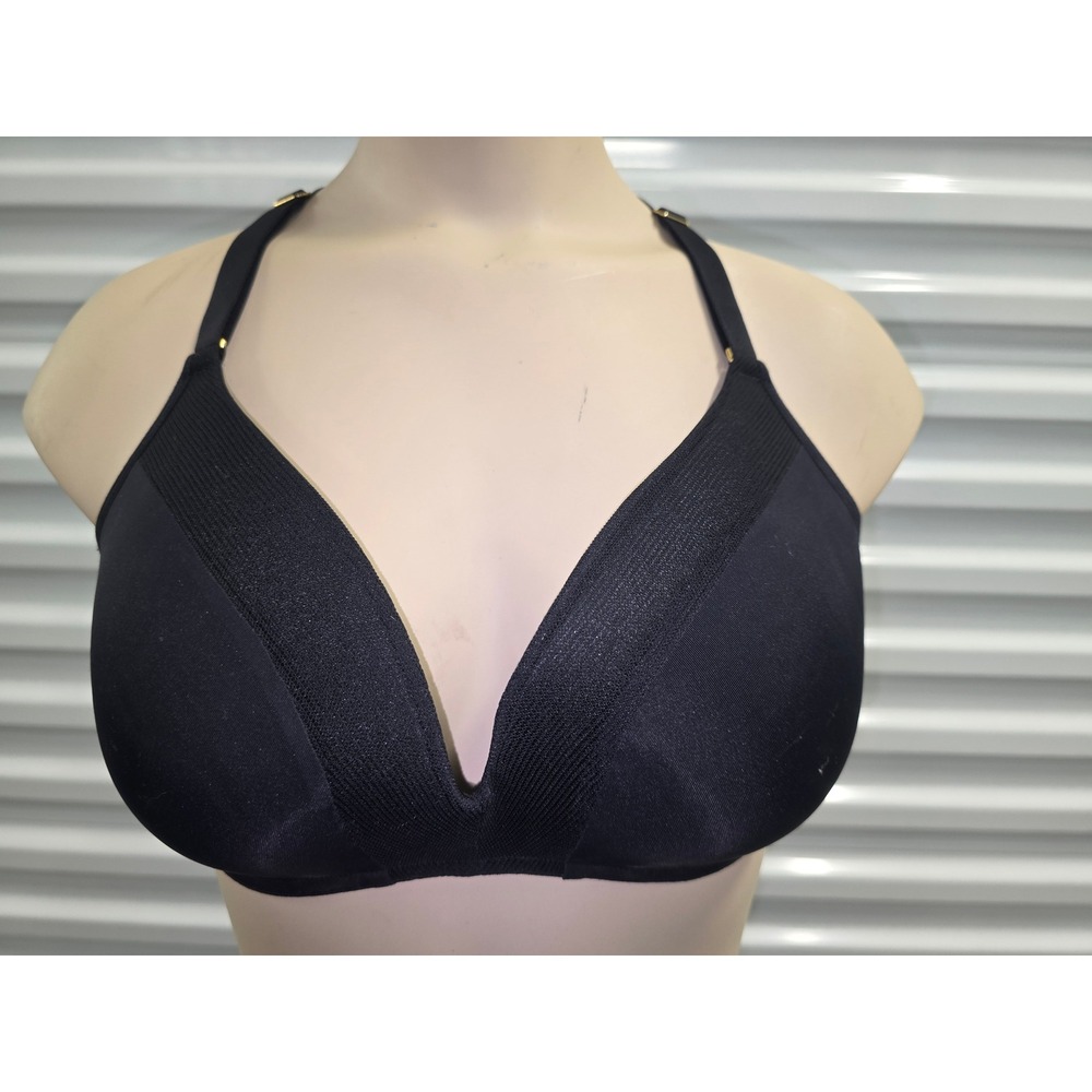 Lively Black 36D Unlined Mesh Strappy Convertible Bra